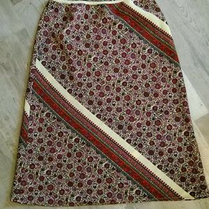 Floral pattern skirt